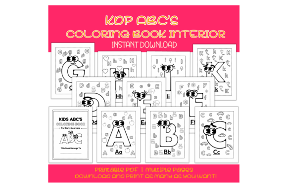 Download KDP ABC's Coloring Book Interior - Coloring Collection