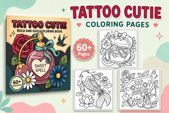 Download Tattoo Cutie Coloring Pages - Coloring Collection