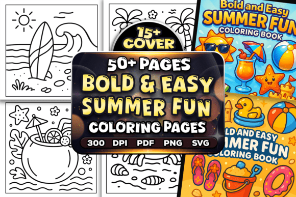 Download Bold Easy Summer Fun Coloring Pages - Coloring Collection
