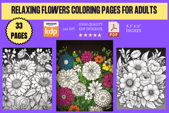 Download Relaxing Flowers Coloring Pages 2 - Coloring Collection