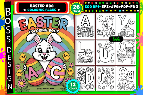Download Easter ABC Coloring Pages for Kids - Coloring Collection