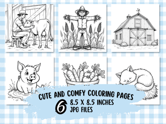 Download Cute Sunny Farm Coloring Book - Coloring Collection