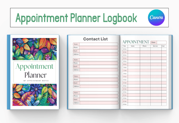 Download Appointment Planner - KDP Canva Template - Kdp canva template Collection