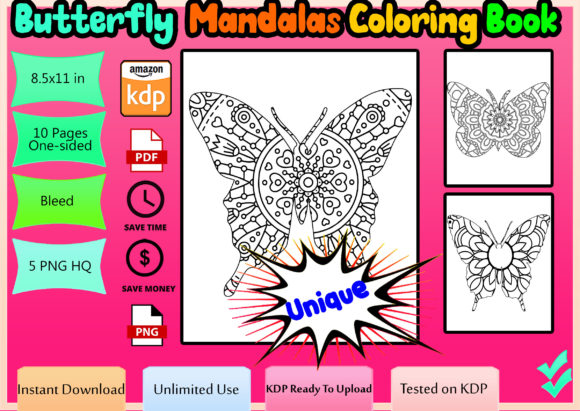 Download Butterfly Mandala Coloring Book - Coloring Collection