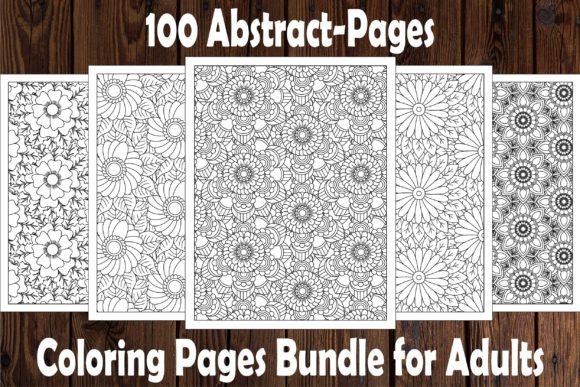 Download 100 Abstract-Coloring Pages-Bundle - Coloring Collection