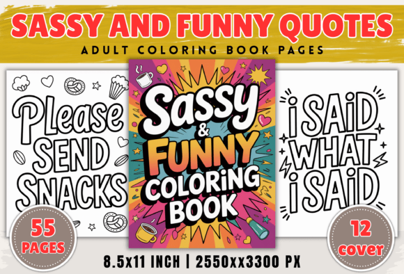 Download Sassy and Funny Quotes Coloring Book - Coloring Collection