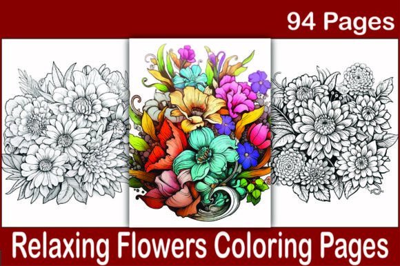 Download 100+ Relaxing Flowers Coloring Pages - Coloring Collection