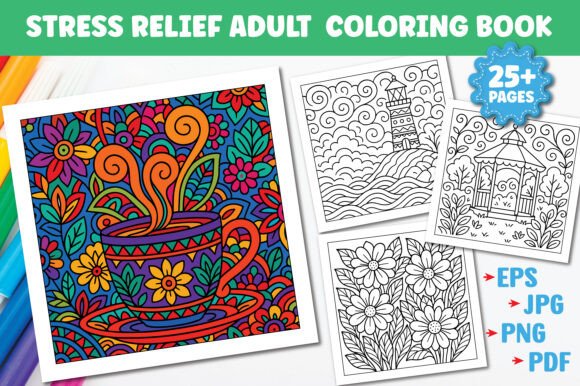 Download Stress Relief Coloring Pages for Adults - Coloring Collection