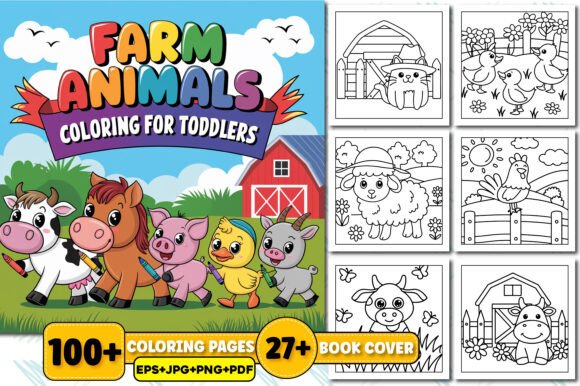 Download Farm Animals Coloring Book for Toddlers - Coloring Collection