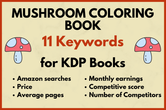 Download Mushroom Coloring Book KDP Keyword Res - Coloring Collection