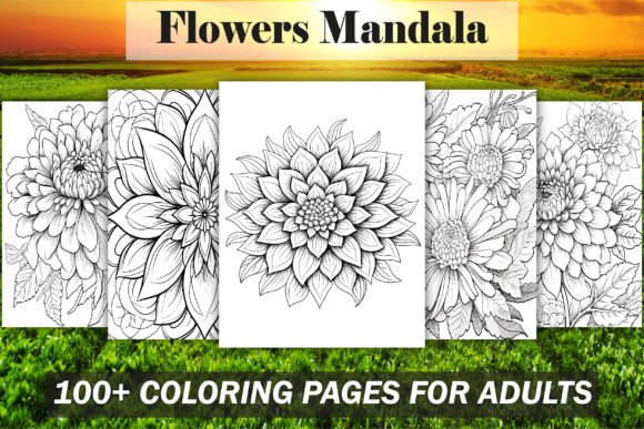 Download Flowers Mandala Coloring Book for Adults - Coloring Collection