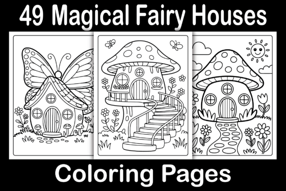 Download Magical Fairy Houses Coloring Pages - Coloring Collection