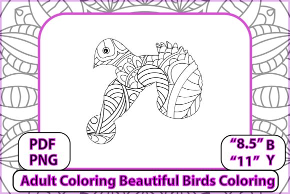 Download Adult Coloring Beautiful Birds Coloring - Coloring Collection