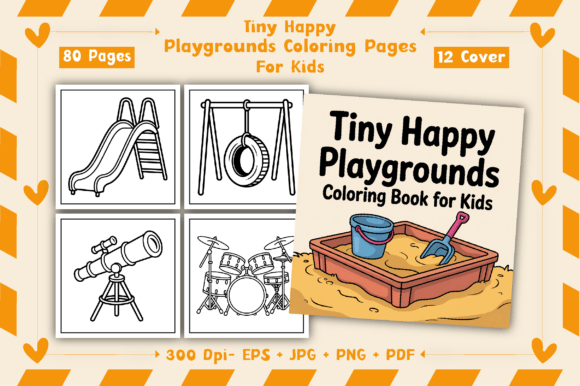 Download Tiny Happy Playgrounds Coloring Pages - Coloring Collection