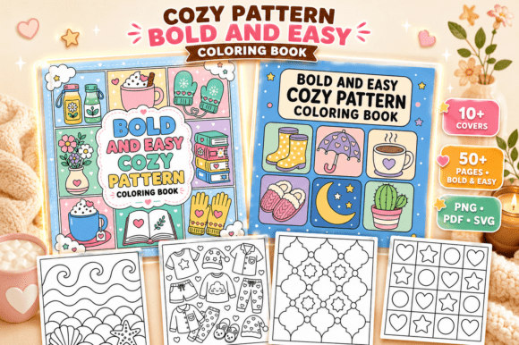 Download Bold Easy Pattern Coloring Book Pages - Coloring Collection