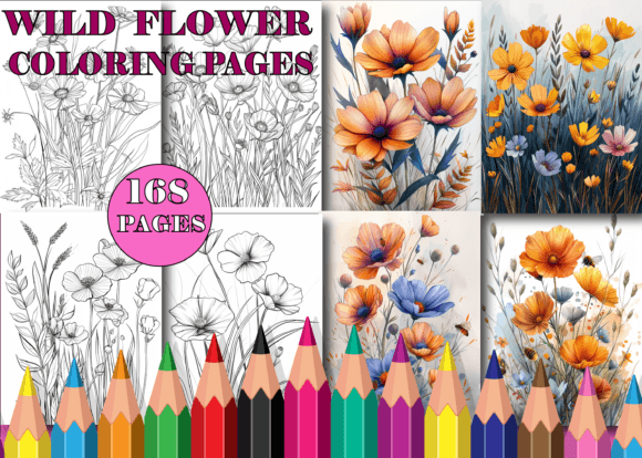 Download Wild Flower Coloring Pages for Adults - Coloring Collection
