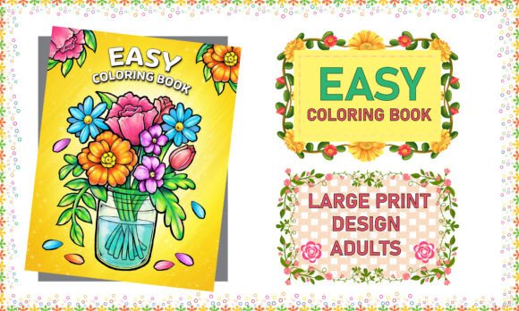 Download Bold and Easy Large Print Coloring Book - Coloring Collection