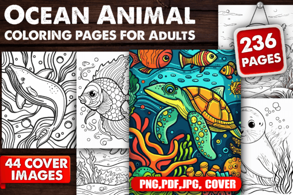 Download Ocean Animal Coloring Pages for Adults - Coloring Collection