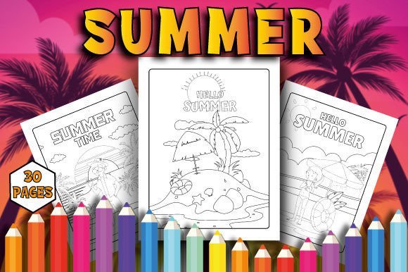 Download Summer Coloring Pages for Kids - Coloring Collection