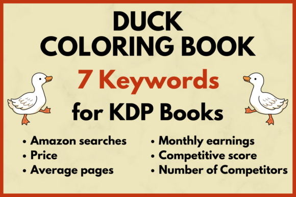 Download Duck Coloring Book KDP Keyword Research - Coloring Collection