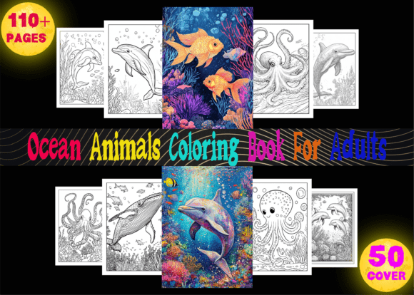 Download Ocean Animal Coloring Book for Adults - Coloring Collection