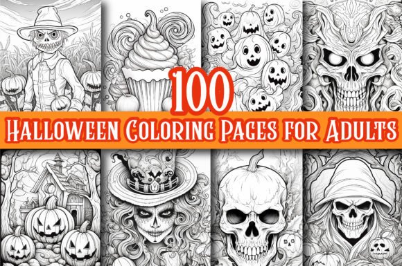 Download 100 Halloween Coloring Pages for Adult - Coloring Collection