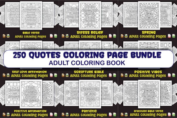 Download 250 Quotes Coloring Page Bundle - Coloring Collection