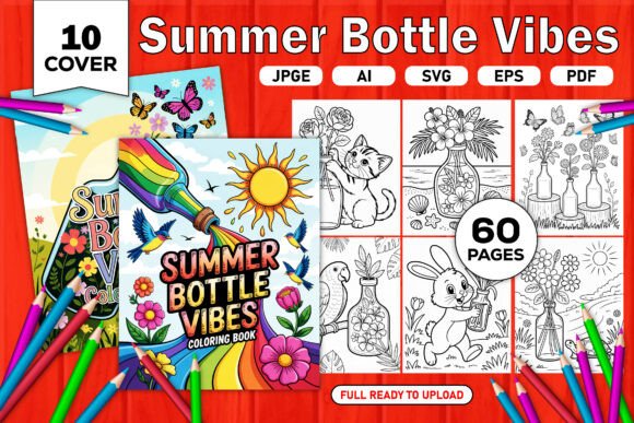 Download Summer Bottle Vibes Coloring Pages - Coloring Collection