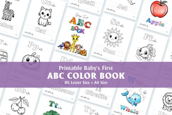 Download ABC Baby Shower Coloring Book - Coloring Collection
