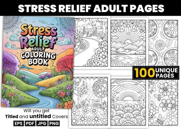 Download Stress Relief Adult Coloring Books - Coloring Collection