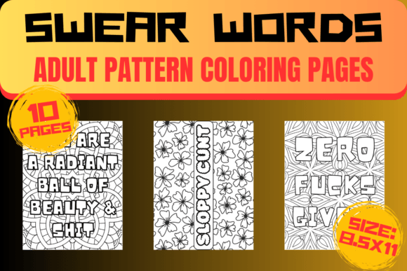 Download Swear Words Adult Coloring Pages - ADULT! - Coloring Collection