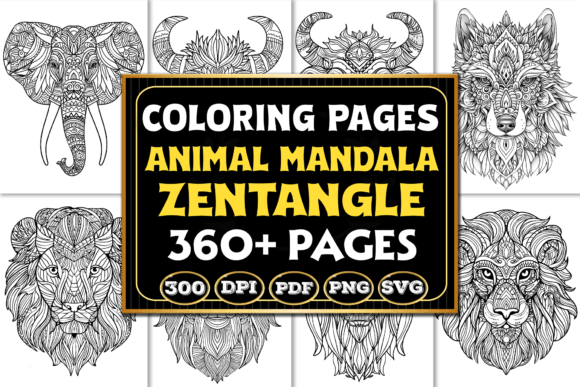 Download Animal Mandala Zentangle Coloring Pages - Coloring Collection