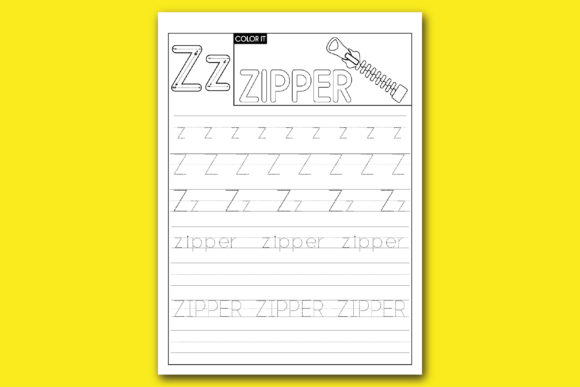 Download Alphabet Writing &amp; Tracing Activities Z - Tracing activities Collection