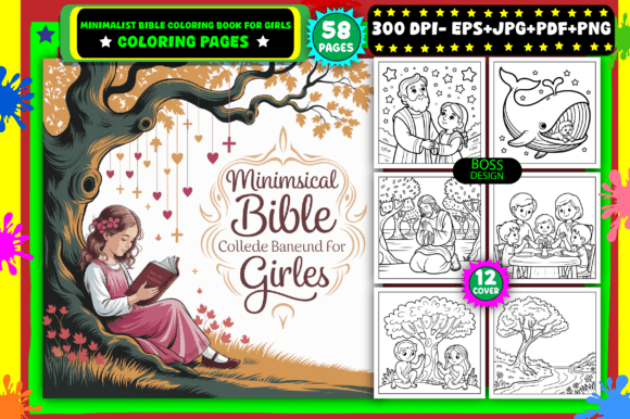 Download Minimalist Bible Coloring Book for Girls - Coloring Collection