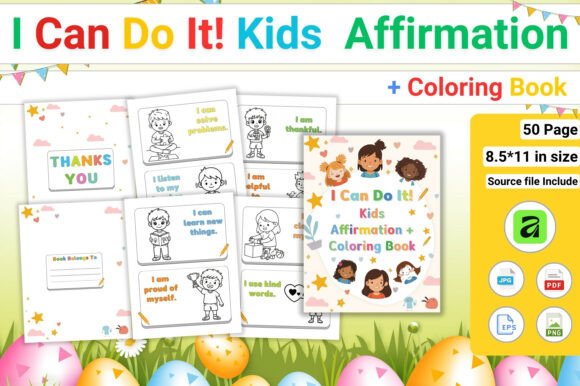 Download Kids Affirmation &amp; Coloring Book - Coloring Collection