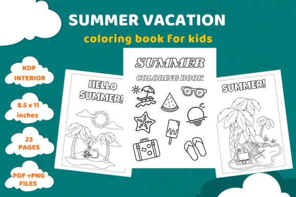 Download Summer Vacation Coloring Book for Kids - Coloring Collection