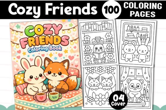 Download Cozy Friends Coloring Pages for Kids - Coloring Collection