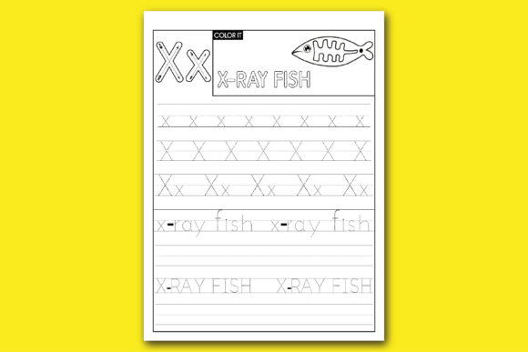 Download Alphabet Writing &amp; Tracing Activities X - Tracing activities Collection