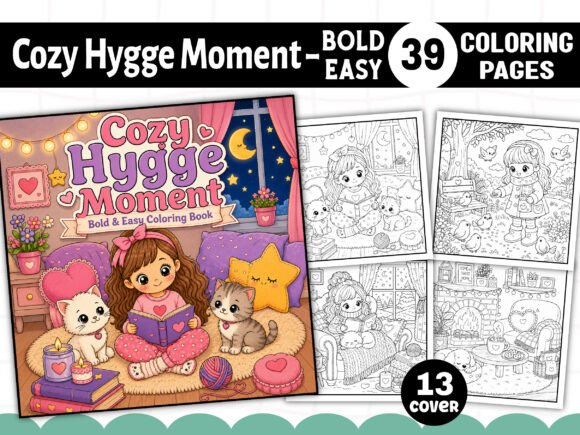 Download Cozy Hygge Moment Coloring Book - Coloring Collection