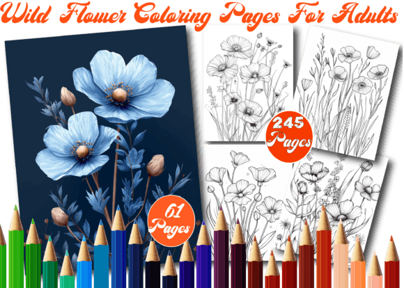 Download Wild Flower Coloring Book for Adults - Coloring Collection