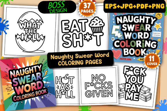 Download ADULT - Naughty Swear Word Coloring Pages - Coloring Collection
