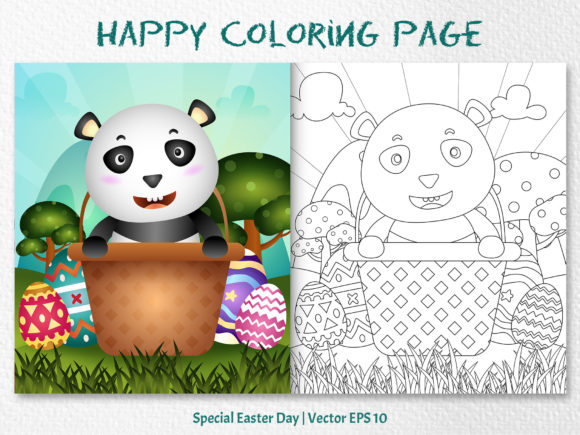 Download A Cute Panda - Coloring Page - Coloring Collection