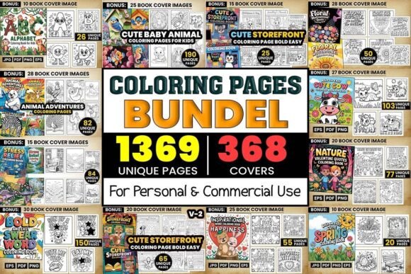 Download The Ultimate Coloring Book Pages Bundle - Coloring Collection