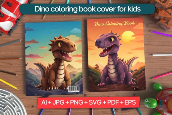 Download Dino Coloring Book Cover for Kids - Coloring Collection
