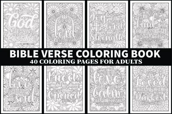 Download Bible Verse Coloring Book - Kdp Interior - Coloring Collection