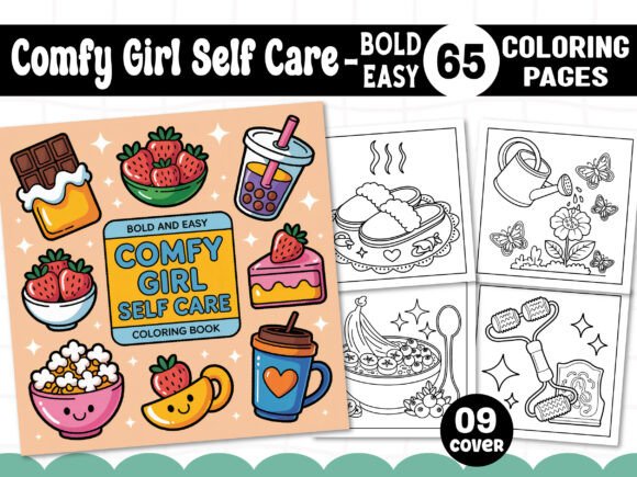 Download Easy Comfy Girl Self Care Coloring Pages - Coloring Collection