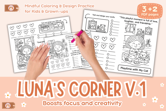 Download Coloring Practice Worksheets Luna Corner - Coloring Collection