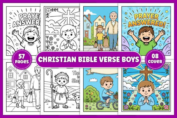 Download Christian Bible Verse Boys Coloring Page - Coloring Collection