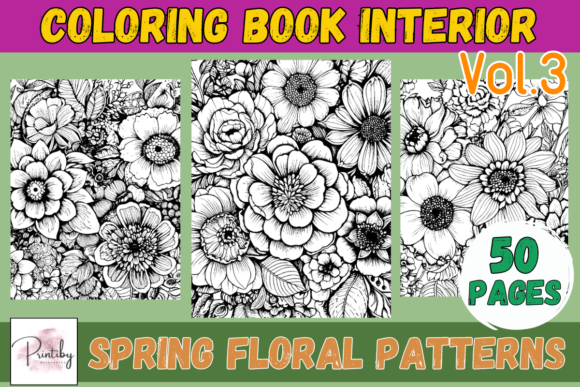 Download Coloring Pages - Spring Flowers Vol.3 - Coloring Collection