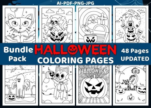 Download Halloween Coloring Pages Bundle - Coloring Collection